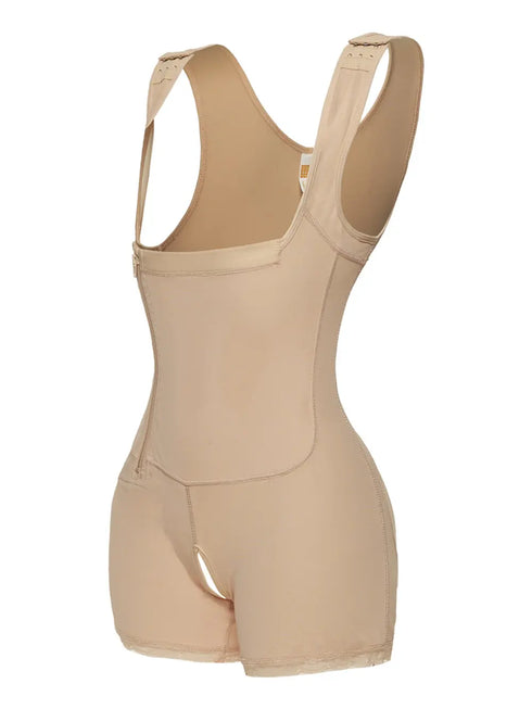 Fashorio Full Size Side Zip Up Wide Strap Shapewear
