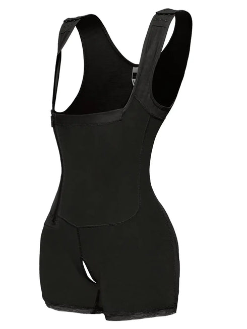 Fashorio Full Size Side Zip Up Wide Strap Shapewear
