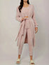 Fashorio Fuzzy Tank Long Sleeve Cardigan and Pants 3-Piece Lounge Set