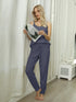 Fashorio Fuzzy V-Neck Cami and Pants Lounge Set