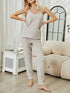 Fashorio Fuzzy V-Neck Cami and Pants Lounge Set