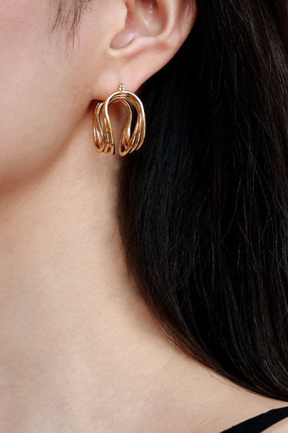 U-Shaped Hoop Earrings - Fashorio