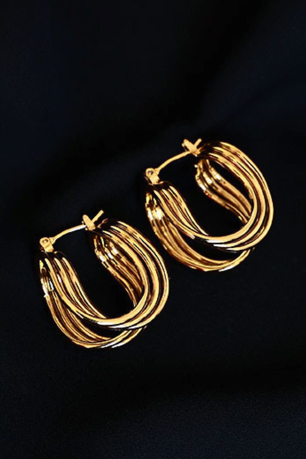 U-Shaped Hoop Earrings - Fashorio