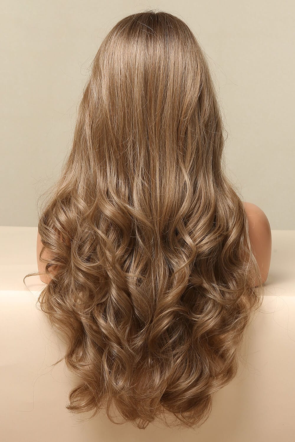 13*2" Lace Front Wigs Synthetic Long Wave 26" 150% Density in Golden Brown - Fashorio