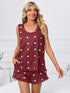 Fashorio Heart Scoop Neck Tank and Shorts Lounge Set