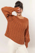 HYFVE Cable-Knit Round Neck Raglan Sleeve Sweater - Fashorio