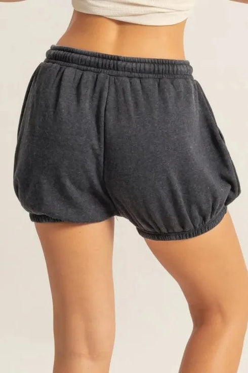 HYFVE Drawstring Bubble Hem Shorts - Fashorio
