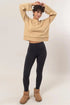 HYFVE Round Neck Dropped Shoulder Ribbed Sweater - Fashorio