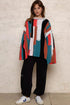 POL Color Block Round Neck Oversized Sweater - Fashorio