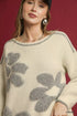 Umgee Floral Jacquard Knit Sweater - Fashorio