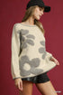 Umgee Floral Jacquard Knit Sweater - Fashorio