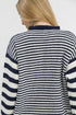 Umgee Ruffle Neck Stripe Sweater - Fashorio