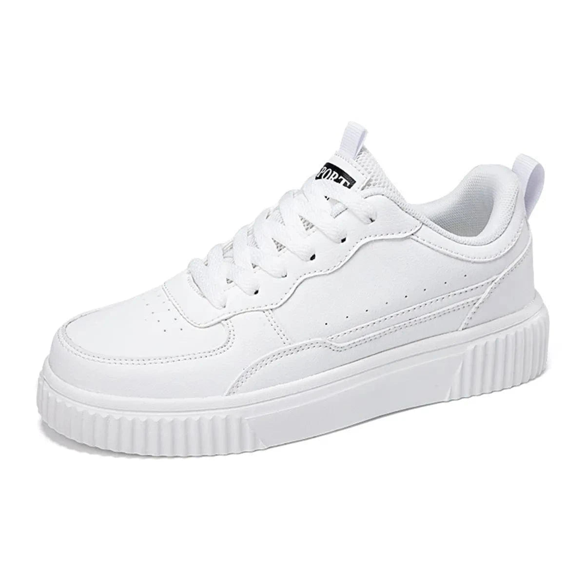 Lace Up Contrast Platform Sneakers - Fashorio