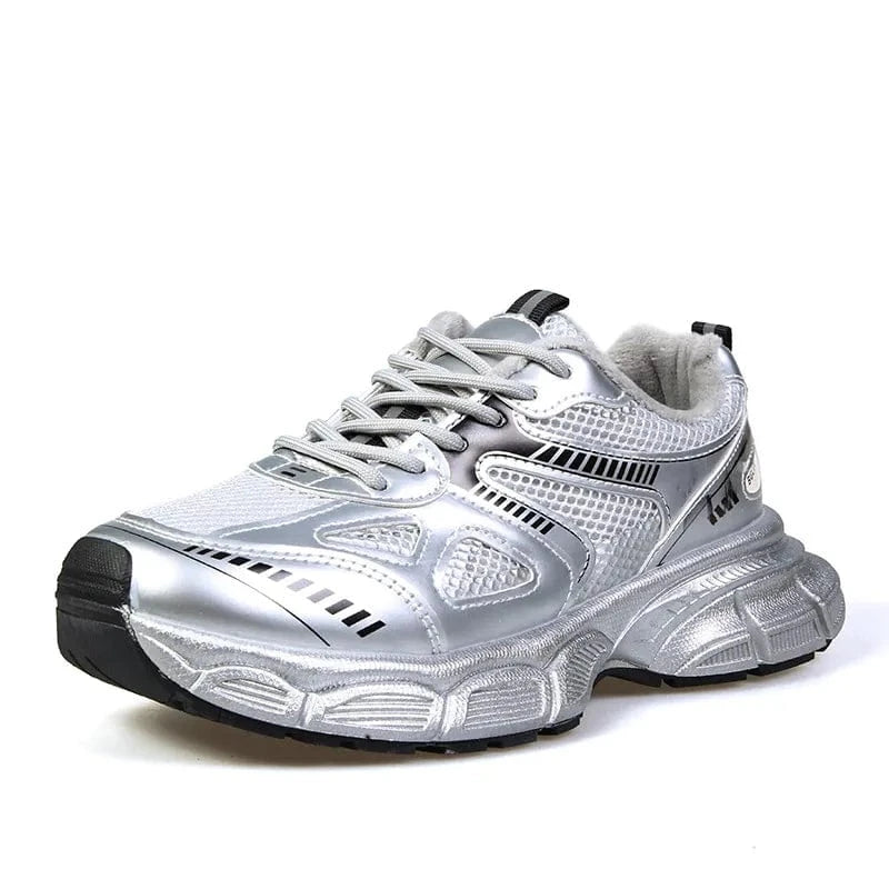 Lace Up Platform Athletic Shoes - Fashorio