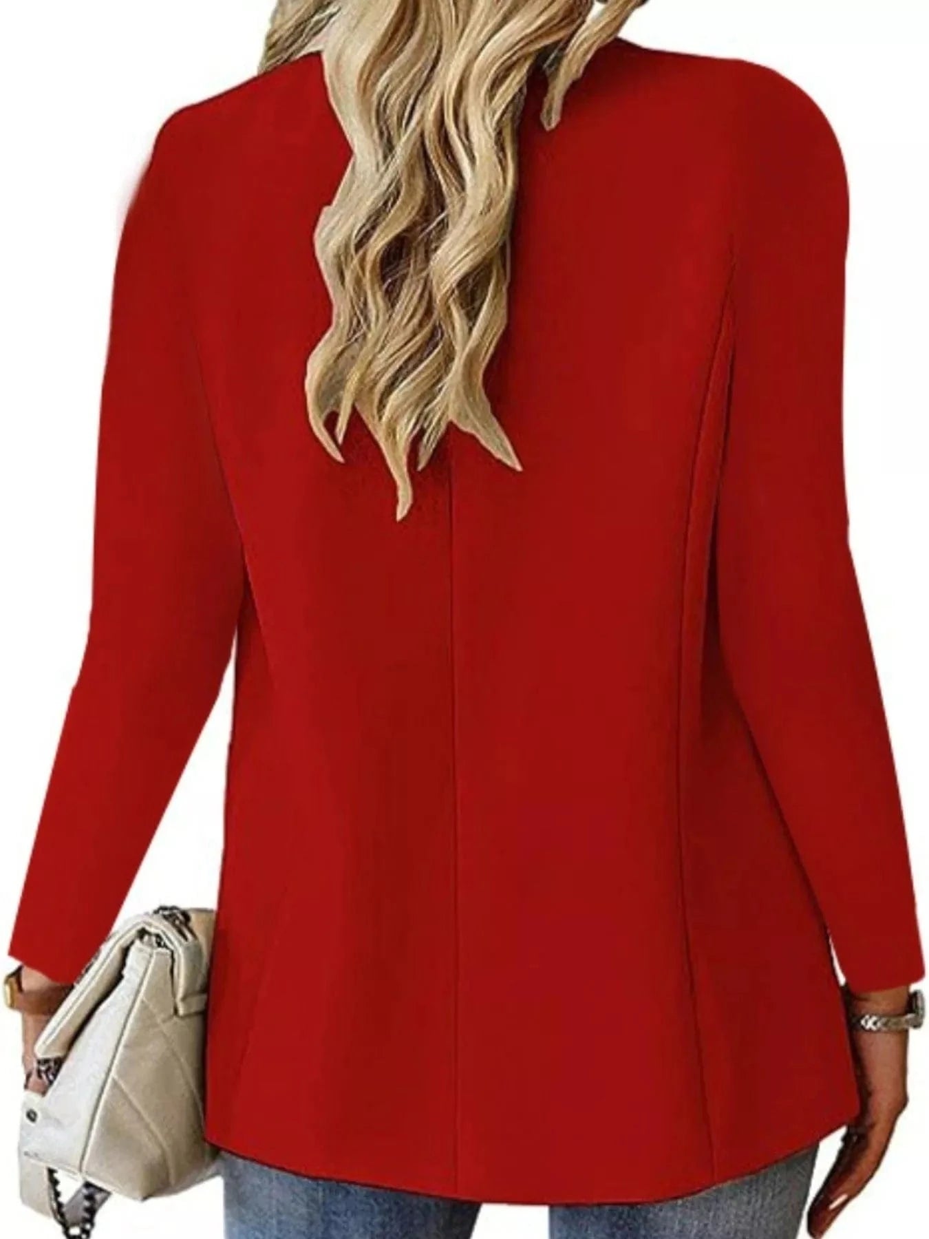 Lapel Collar One Button Blazer - Fashorio