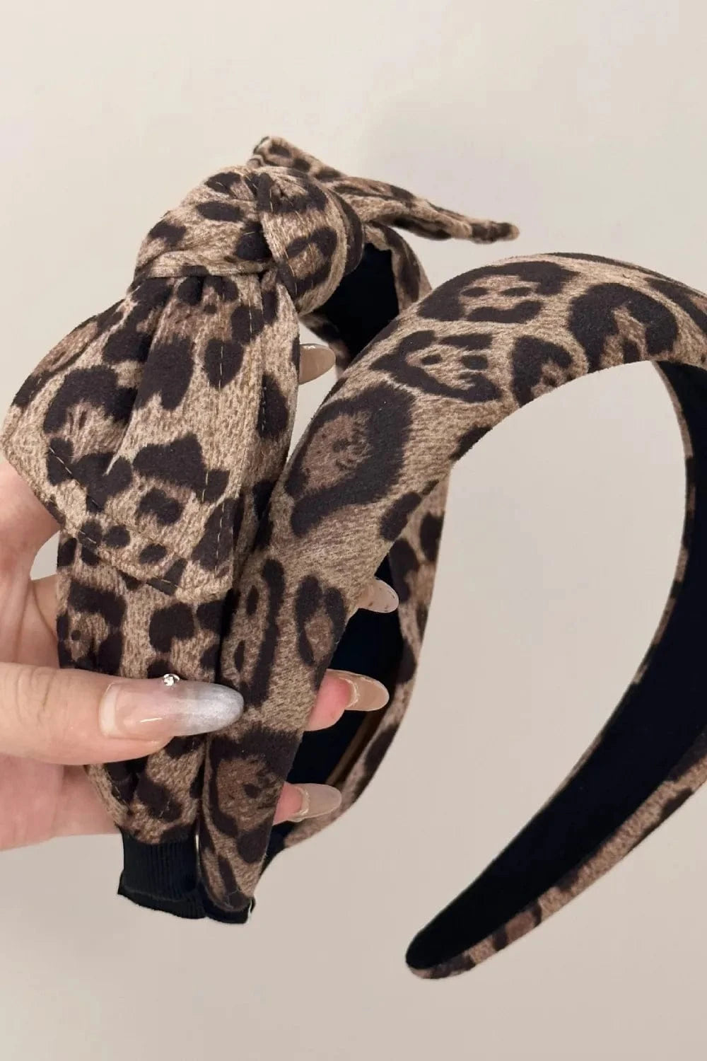 Leopard Polyester Wide Headband - Fashorio