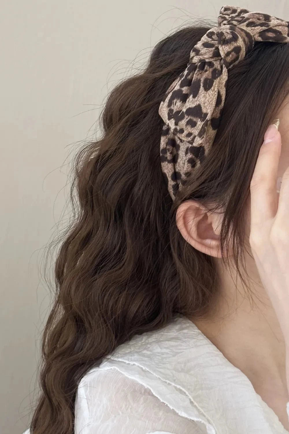 Leopard Polyester Wide Headband - Fashorio