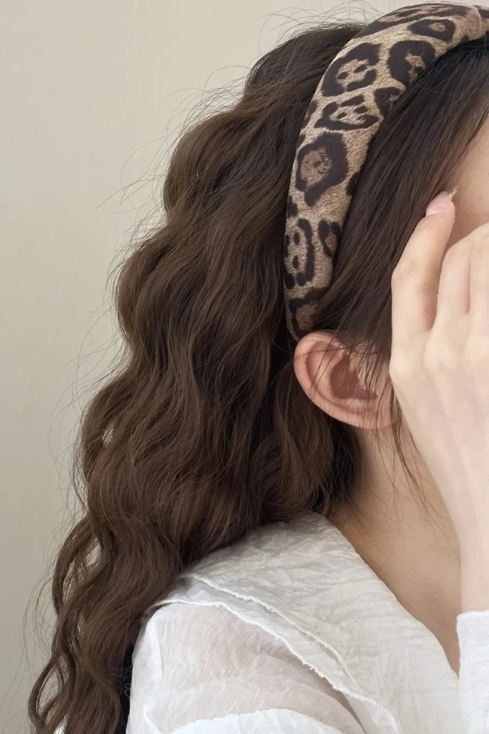 Leopard Polyester Wide Headband - Fashorio