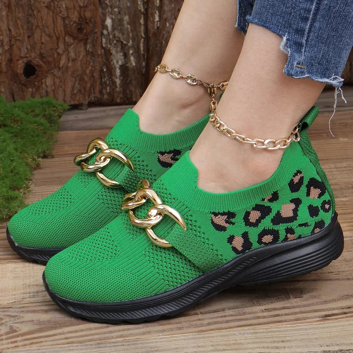 Lightweight Leopard Mesh Athletic - Fashorio