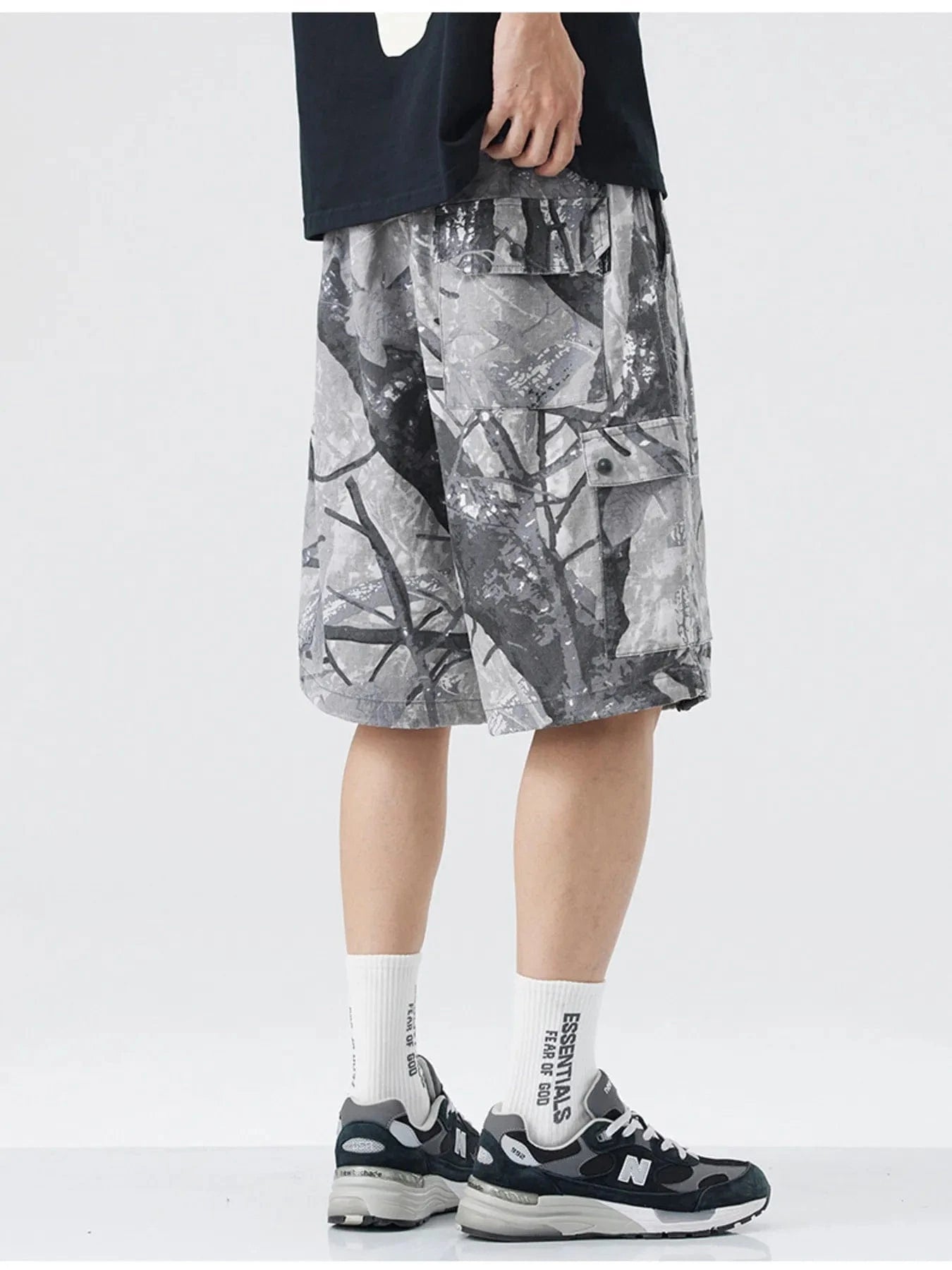 Men's Plus Size Camouflage Cargo Shorts - Fashorio