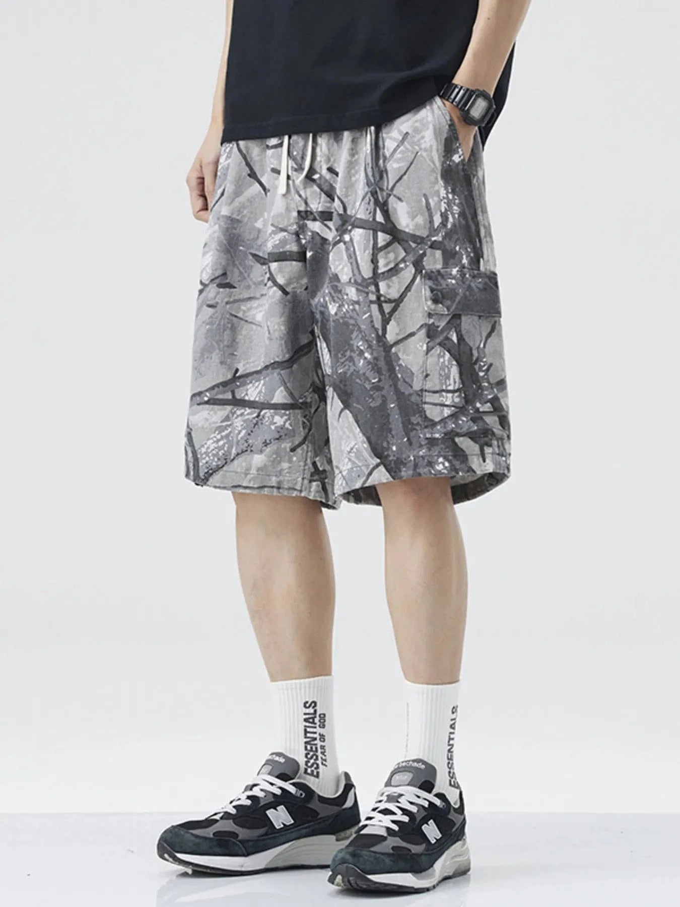Men's Plus Size Camouflage Cargo Shorts - Fashorio