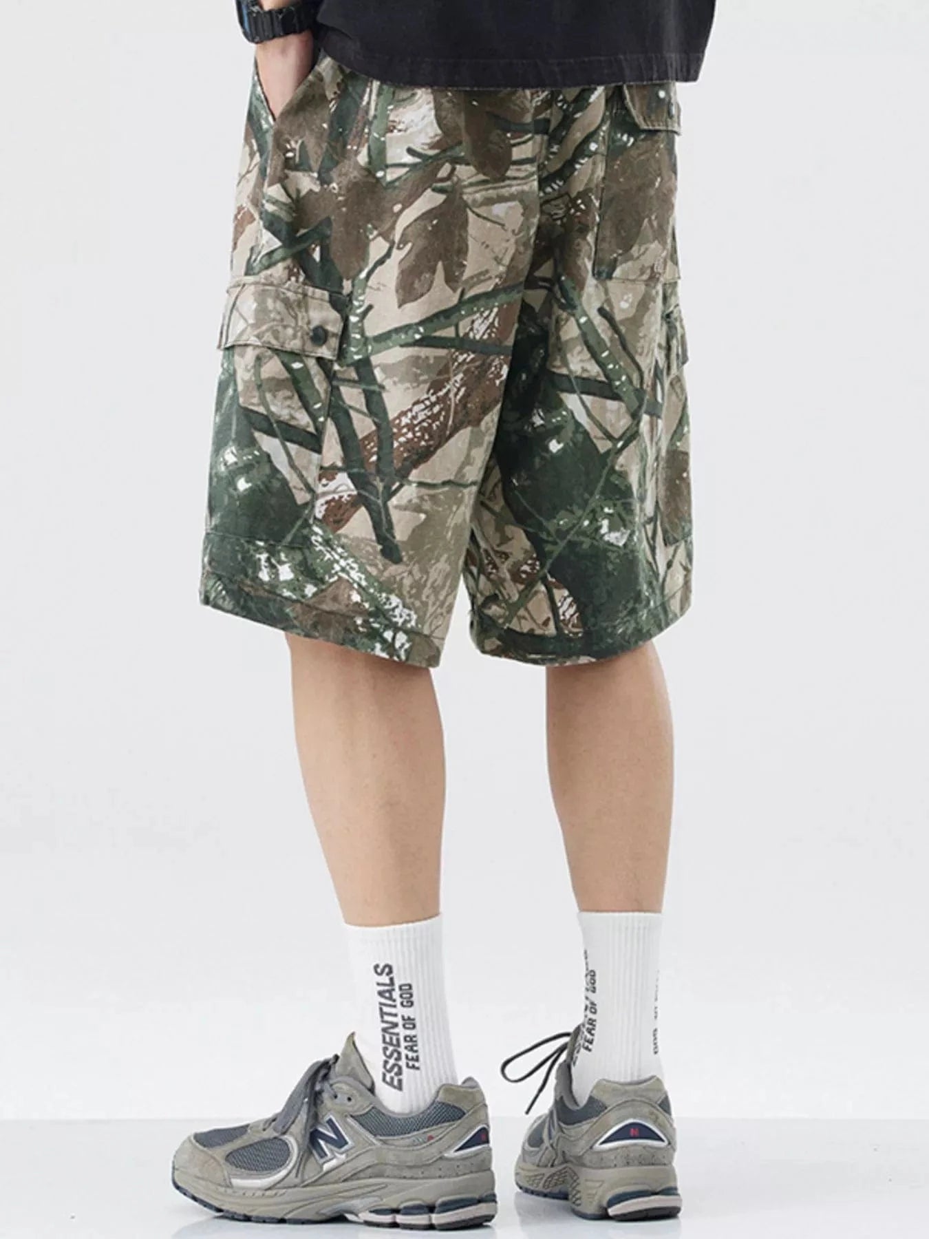 Men's Plus Size Camouflage Cargo Shorts - Fashorio