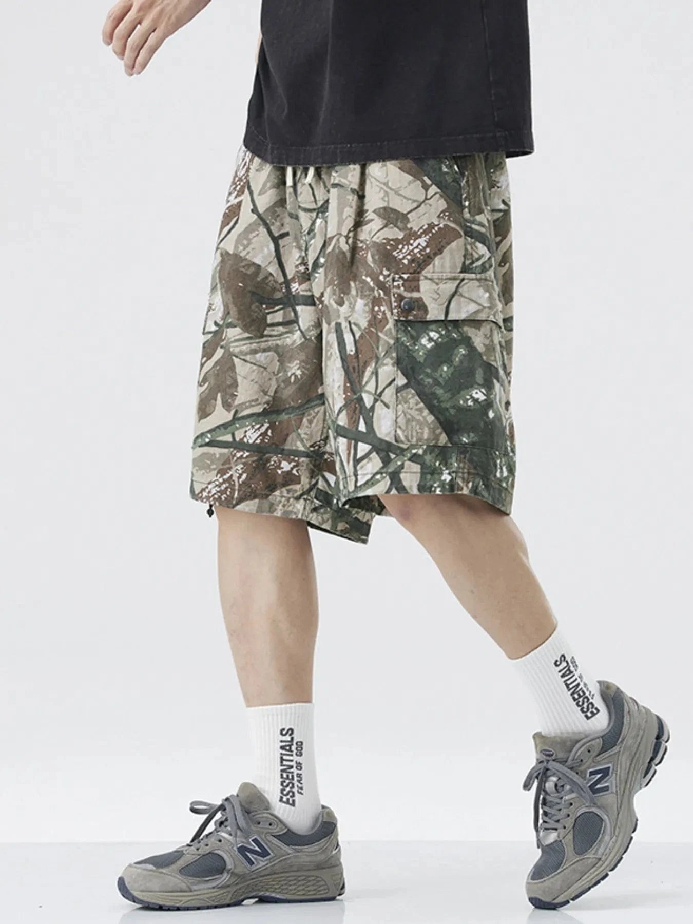 Men's Plus Size Camouflage Cargo Shorts - Fashorio