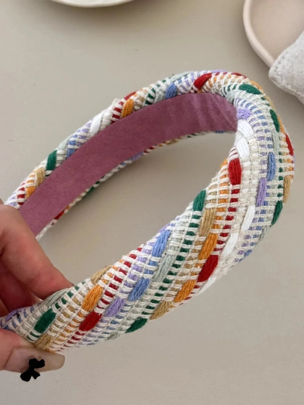 Colorful Polyester Hair Headband Mult One Size - Fashorio