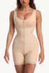 Fashorio Nude / S Full Size Zip-Up Lace Detail Shapewear