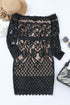 Fashorio Off-Shoulder Long Sleeve Lace Dress