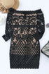 Fashorio Off-Shoulder Long Sleeve Lace Dress