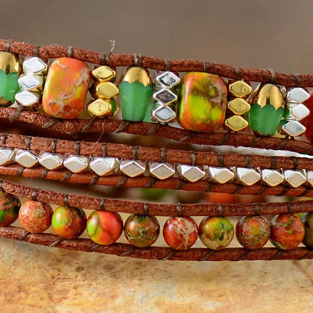 Natural Stone Woven Bracelet - Fashorio