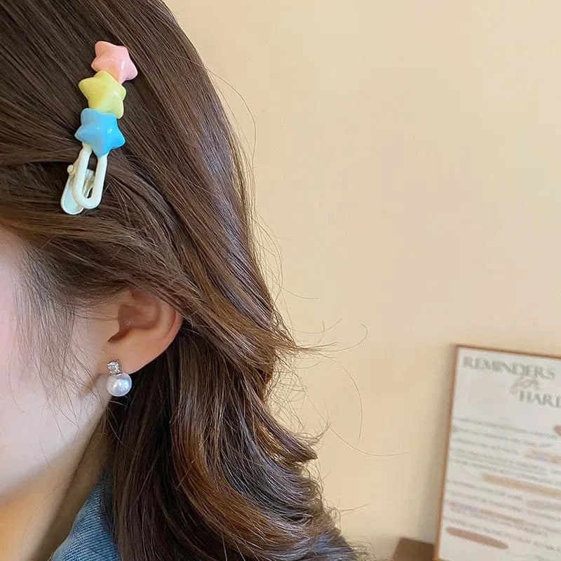 4 Piece Star Acrylic Hair Pin - Fashorio