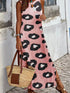 Fashorio Pink / S Slit Leopard Sleeveless Maxi Dress