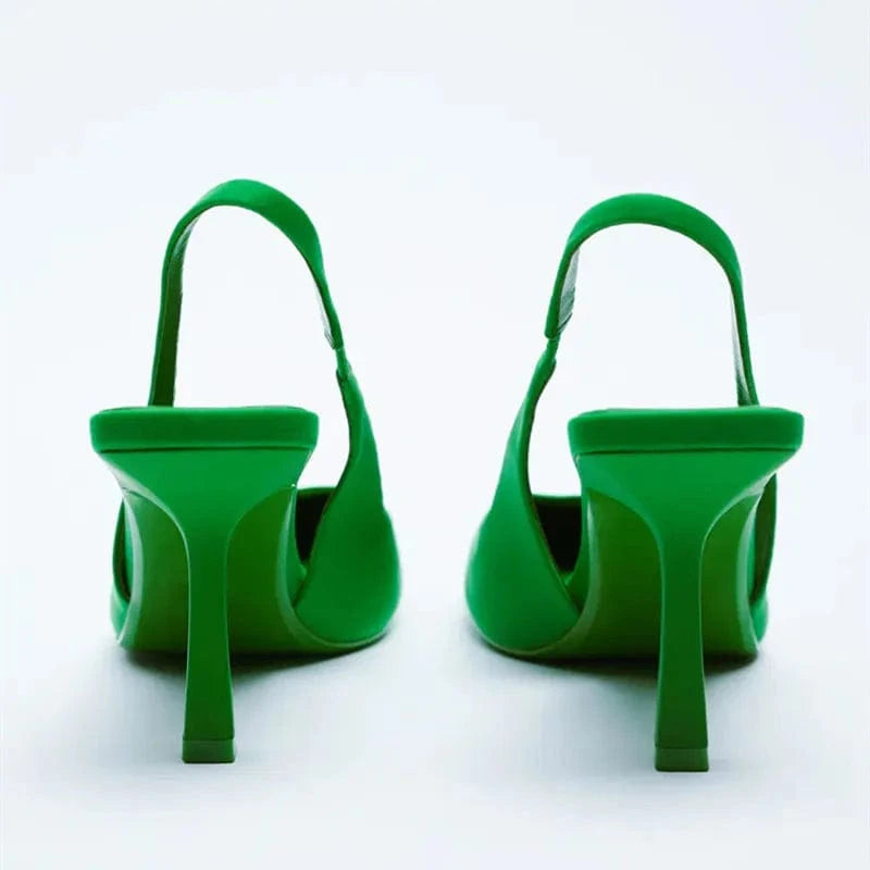 Point Toe Slingback Pumps - Fashorio