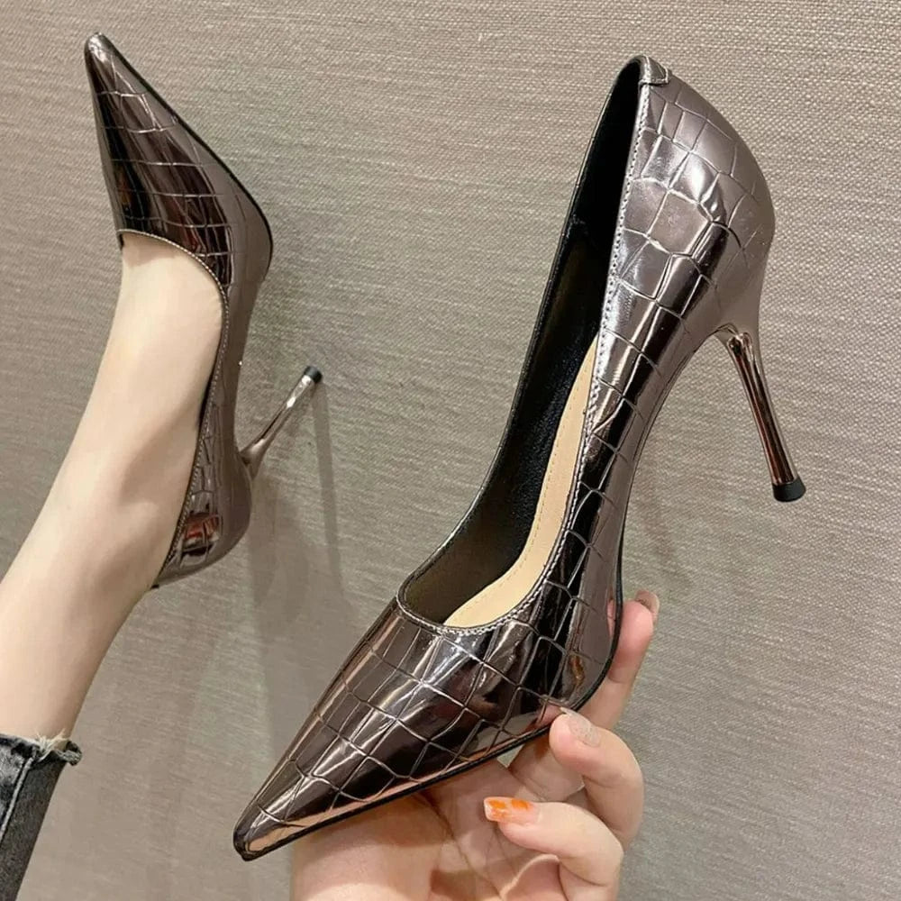 Point Toe Stiletto Pumps - Fashorio