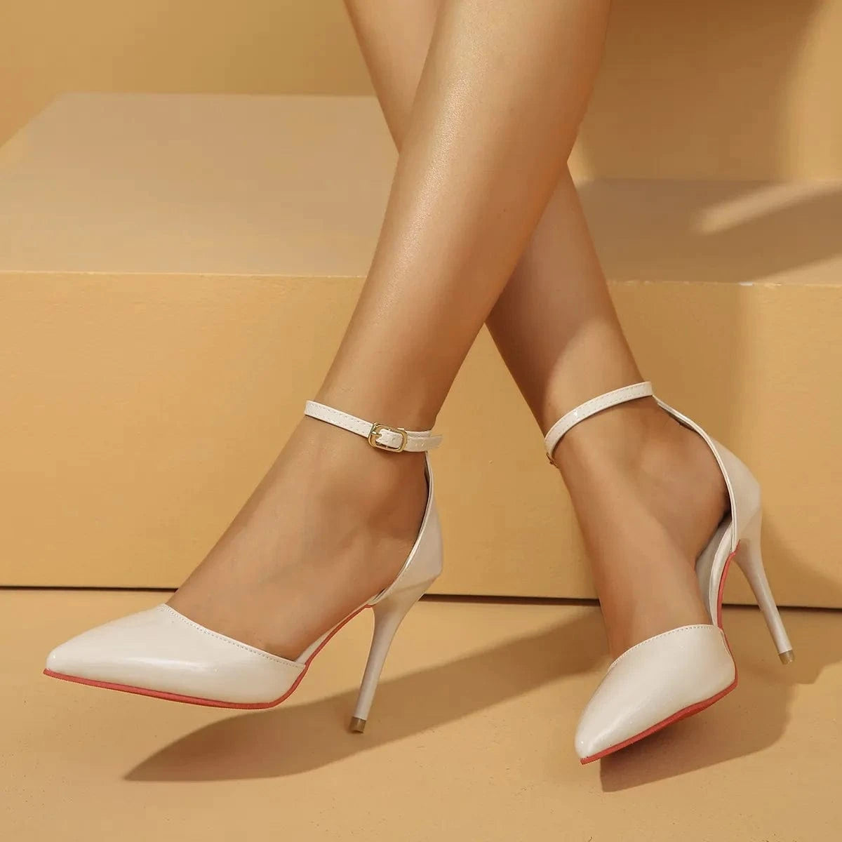 Point Toe Stiletto Pumps - Fashorio