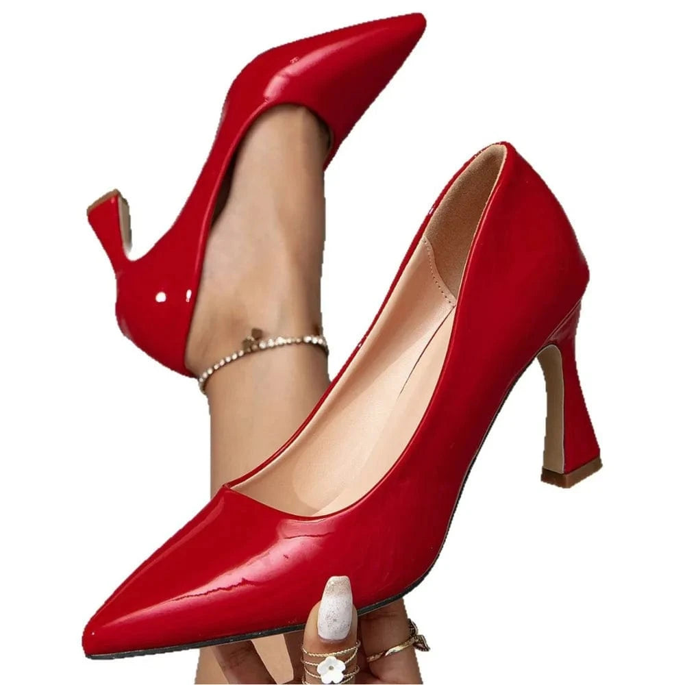 Point Toe Stiletto Pumps - Fashorio