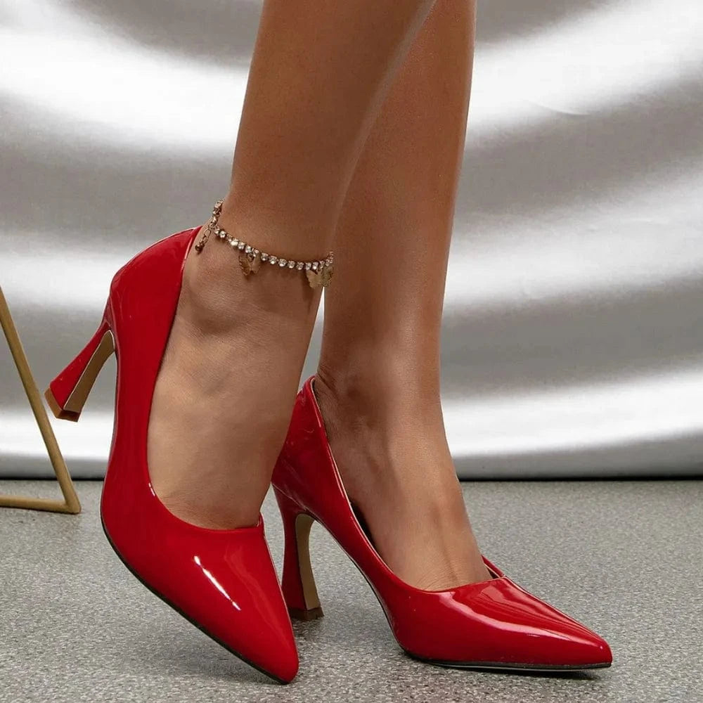 Point Toe Stiletto Pumps - Fashorio