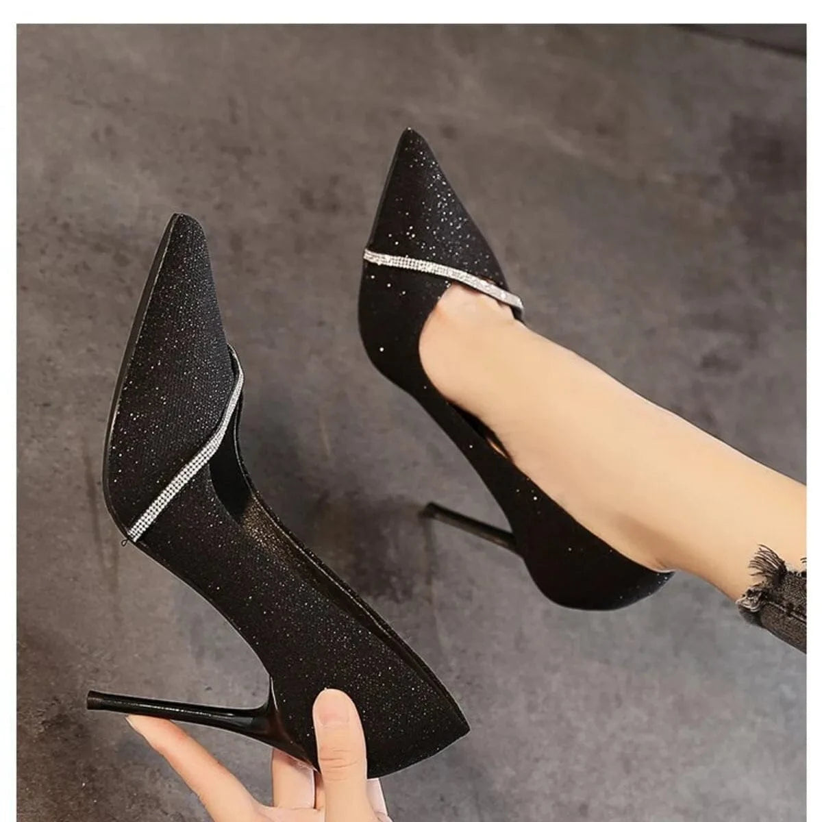 Point Toe Stiletto Pumps - Fashorio