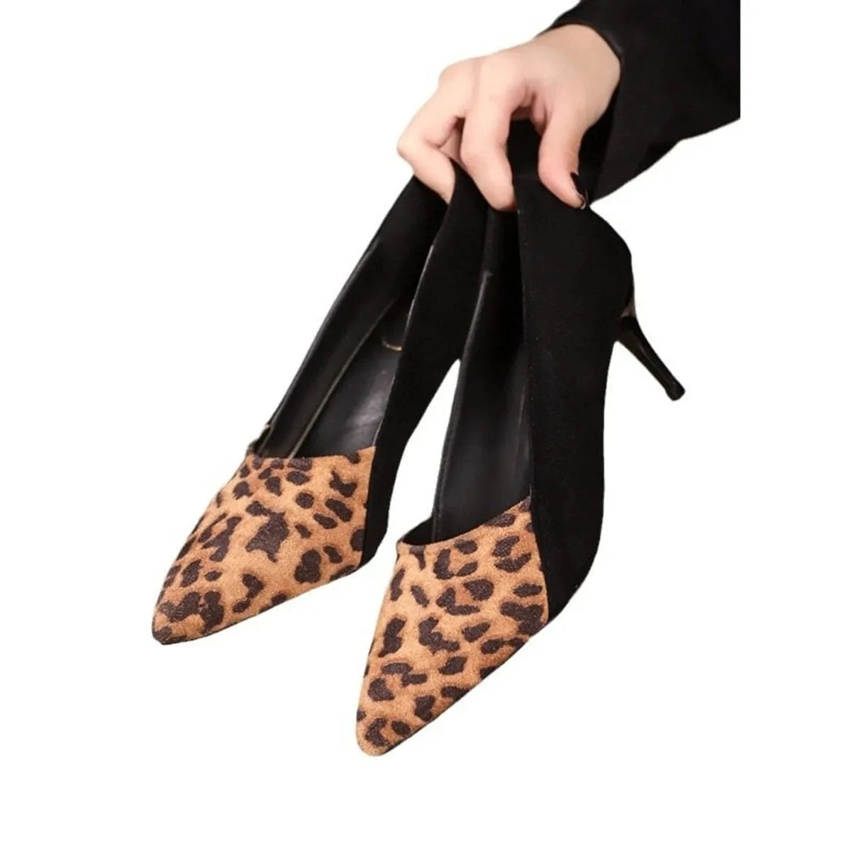 Point Toe Suede Pumps - Fashorio