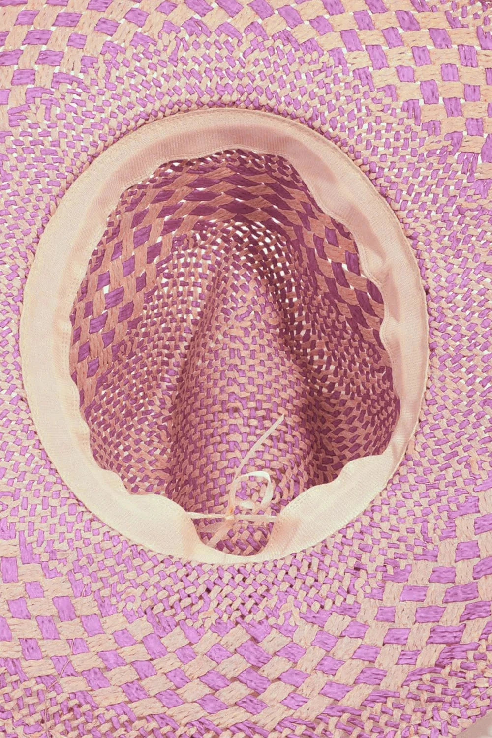 Fame Checkered Straw Weave Sun Hat - Fashorio