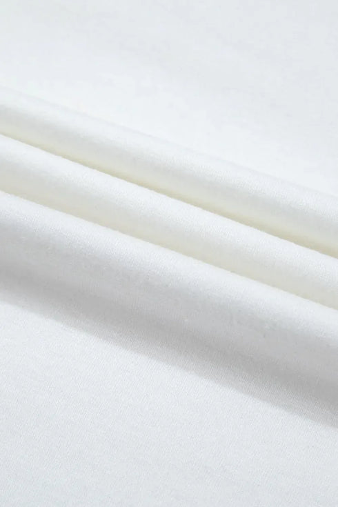 Fashorio Rainbow Striped Round Neck T Shirt and Shorts Lounge Set