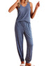 Fashorio Ribbed Knit V-Neck Tank and Pants Lounge Set