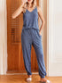 Fashorio Ribbed Knit V-Neck Tank and Pants Lounge Set
