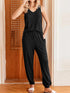 Fashorio Ribbed Knit V-Neck Tank and Pants Lounge Set