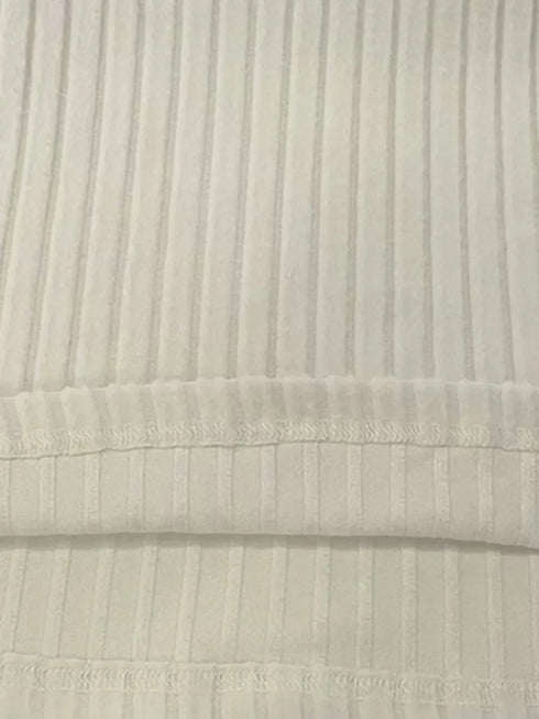 Fashorio Ribbed Knit V-Neck Top and Pants Lounge Set