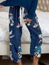 Fashorio Round Neck Top and Printed Pants Lounge Set