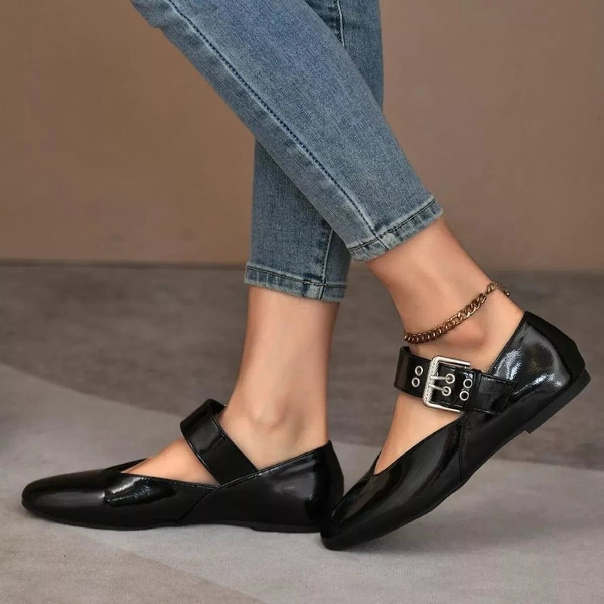Round Toe Flats Loafers - Fashorio