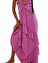 Fashorio Ruffled Halter Neck Maxi Dress